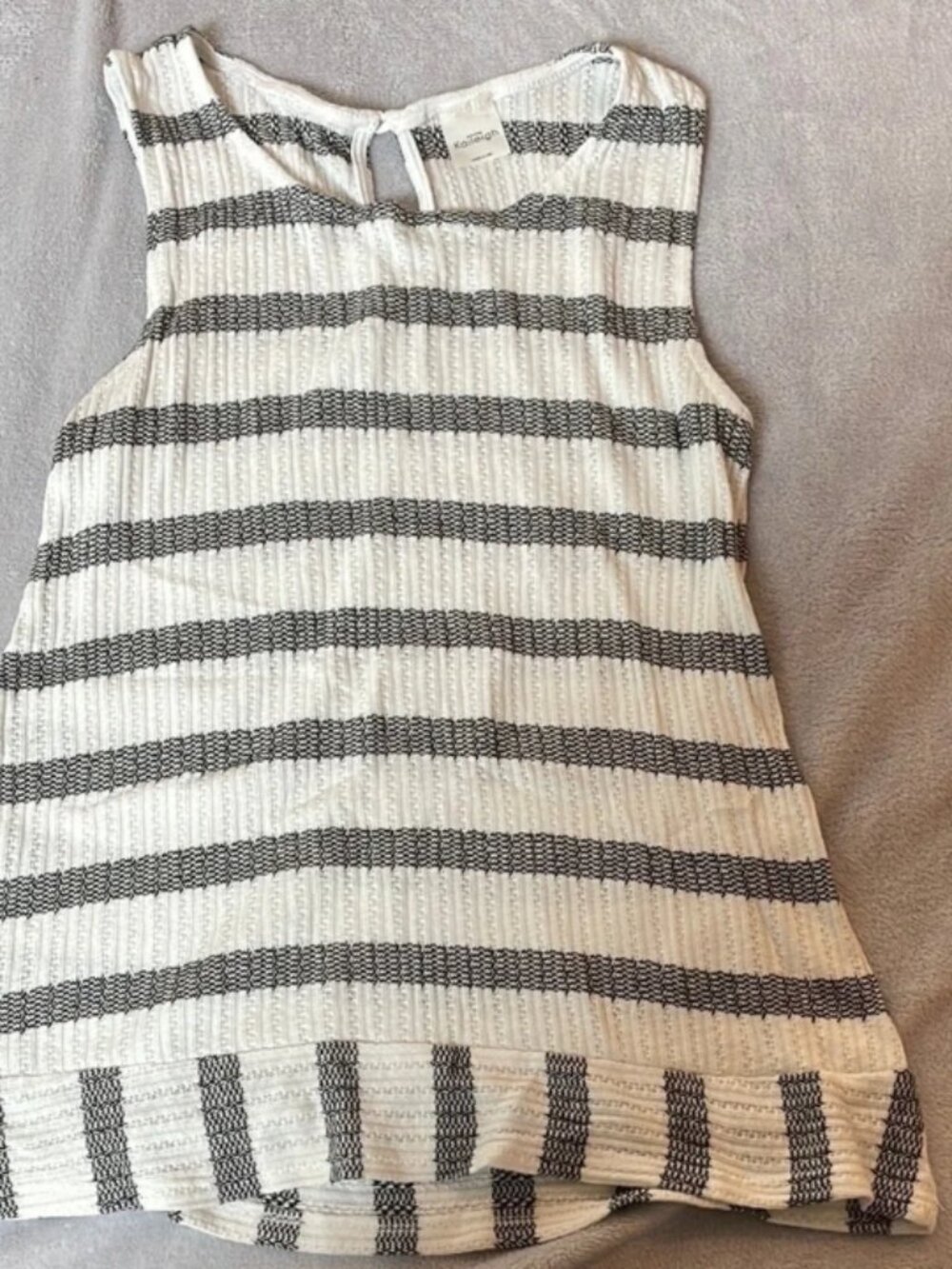 Kaileigh Ribbed Striped Sweater Tank Top